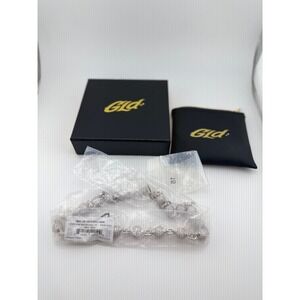 GLD 12MM Iced Ball Necklace 18" White Gold Finish‎ Bling Streetwear NEC.IB120